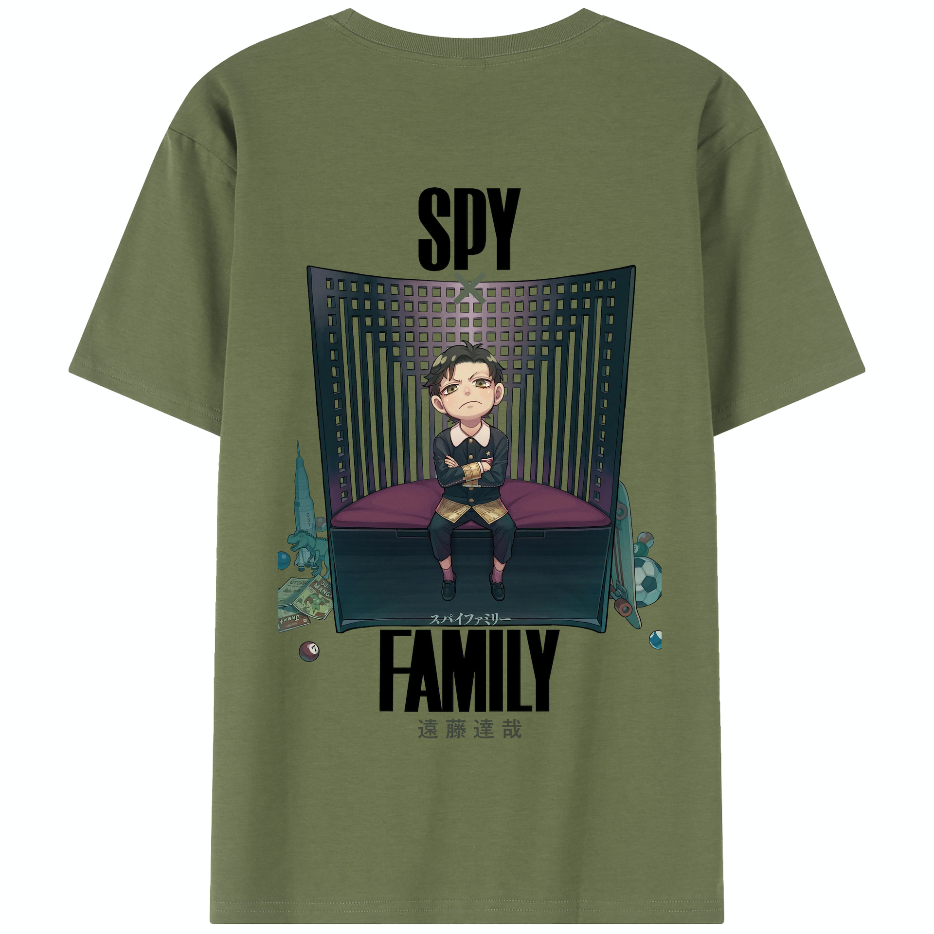 （画像用） SPY×FAMILY间谍家家酒 綿100％半袖Tシャツ（背面プリント）